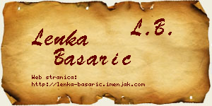 Lenka Basarić vizit kartica
